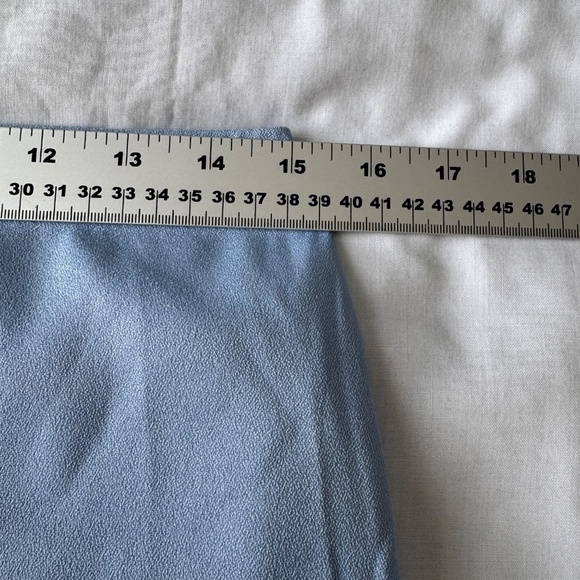 Tobi Women's Petal Hem 1/4 Zip Mini Pencil Skirt Blue Size Large Lined Summer - Picture 10 of 14